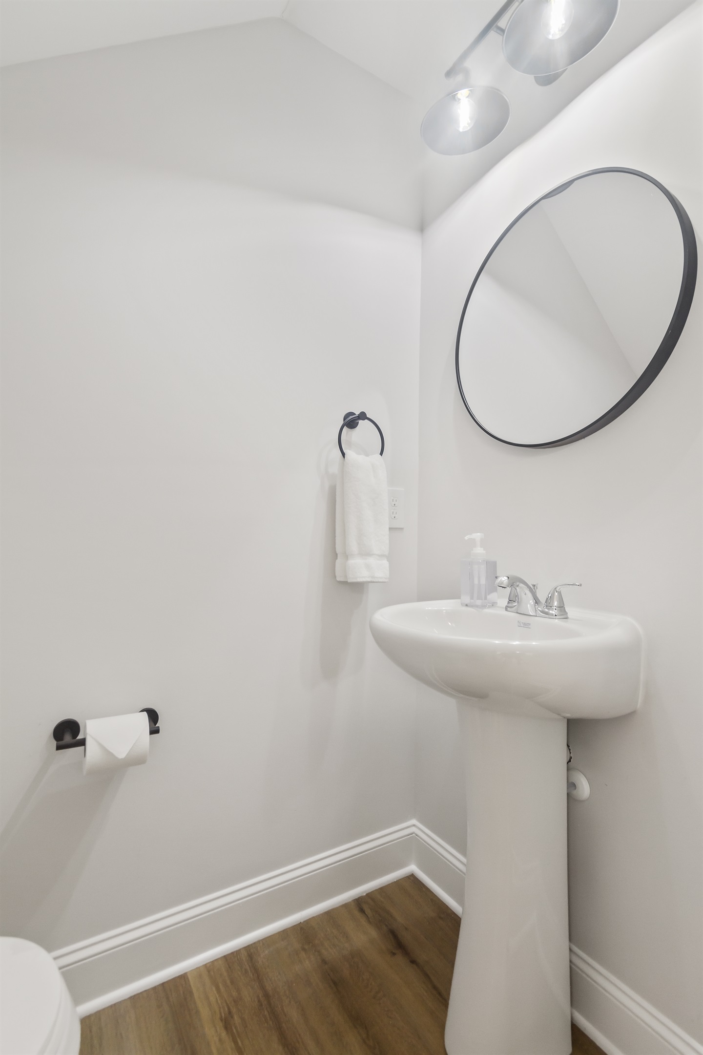 Half bathroom off the living area
