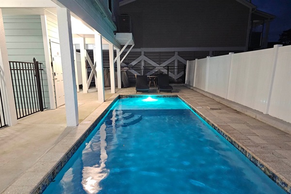 Night Time Private Pool