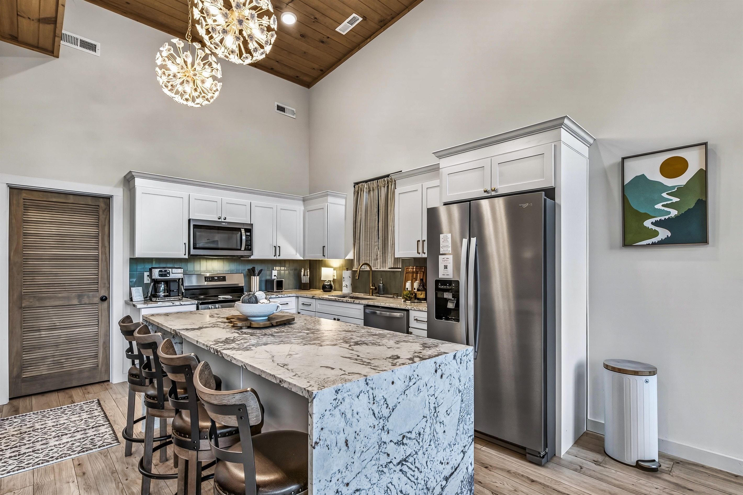 Fully stocked kitchen 