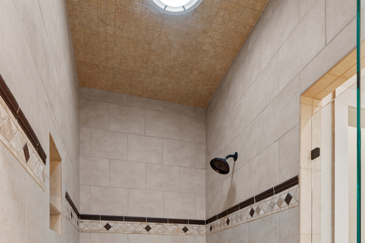Enjoy a large master shower, designed for comfort and a relaxing, spa-like experience.