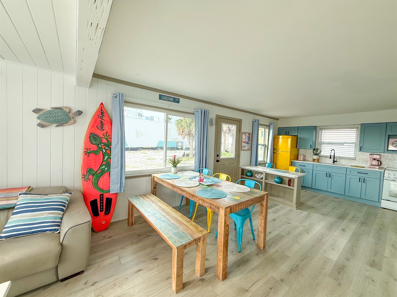 Dining Area & Kitchen with Retro Appliances