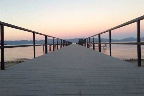 Sunset from private pier