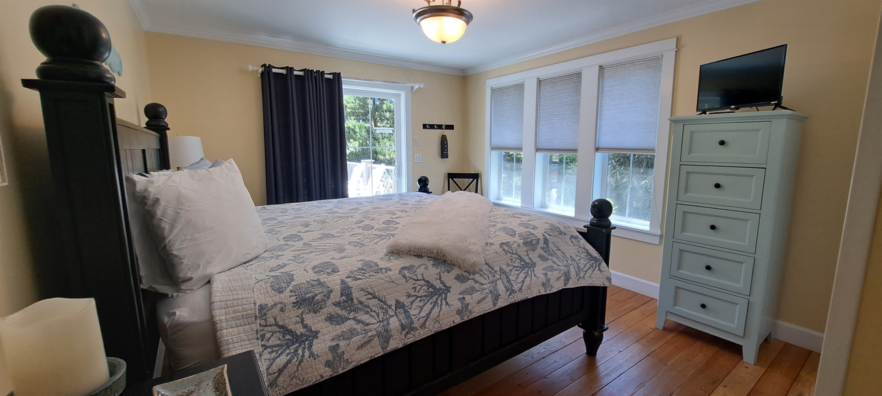 Spacious King Bedroom with Direct Deck Access”