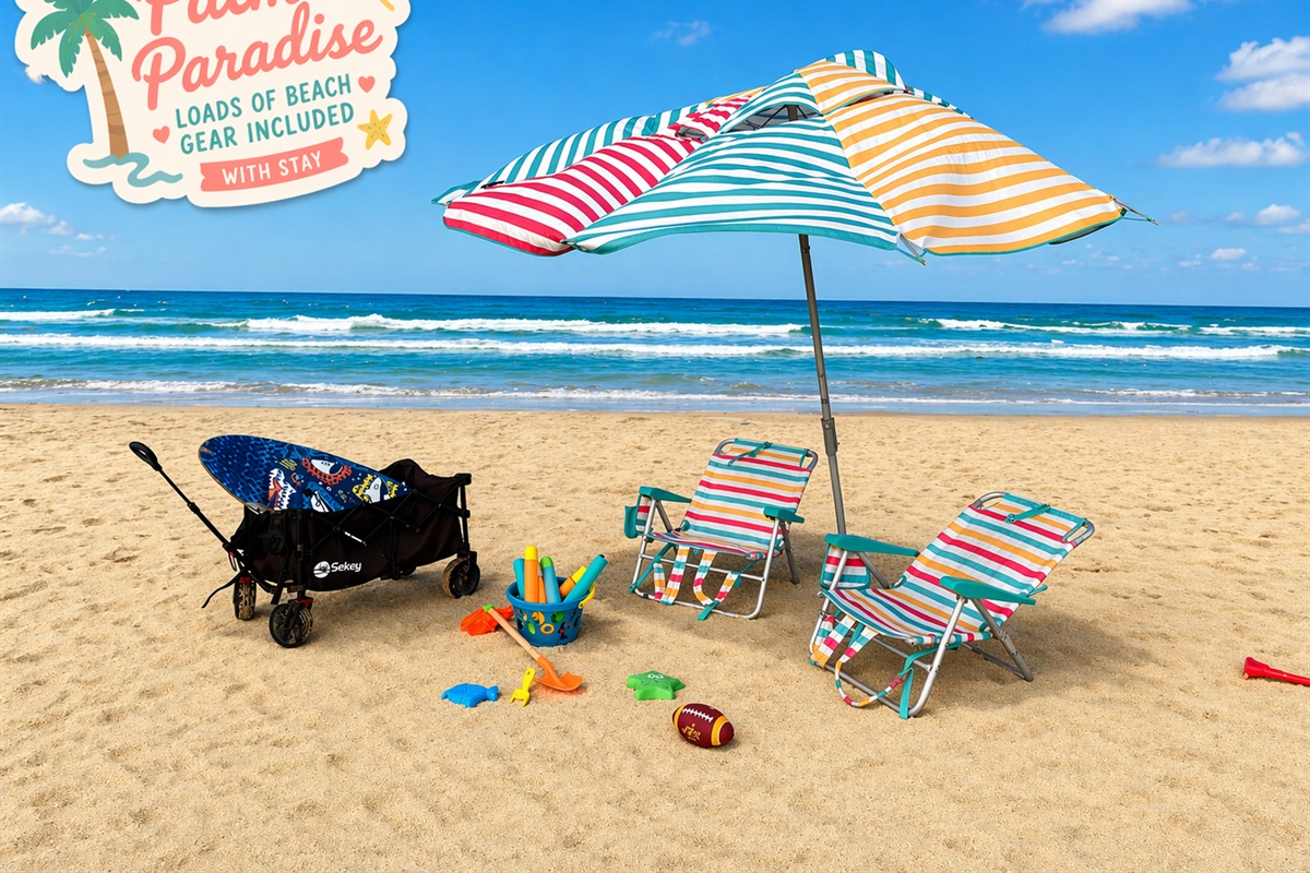 A closer look of the beach goodies