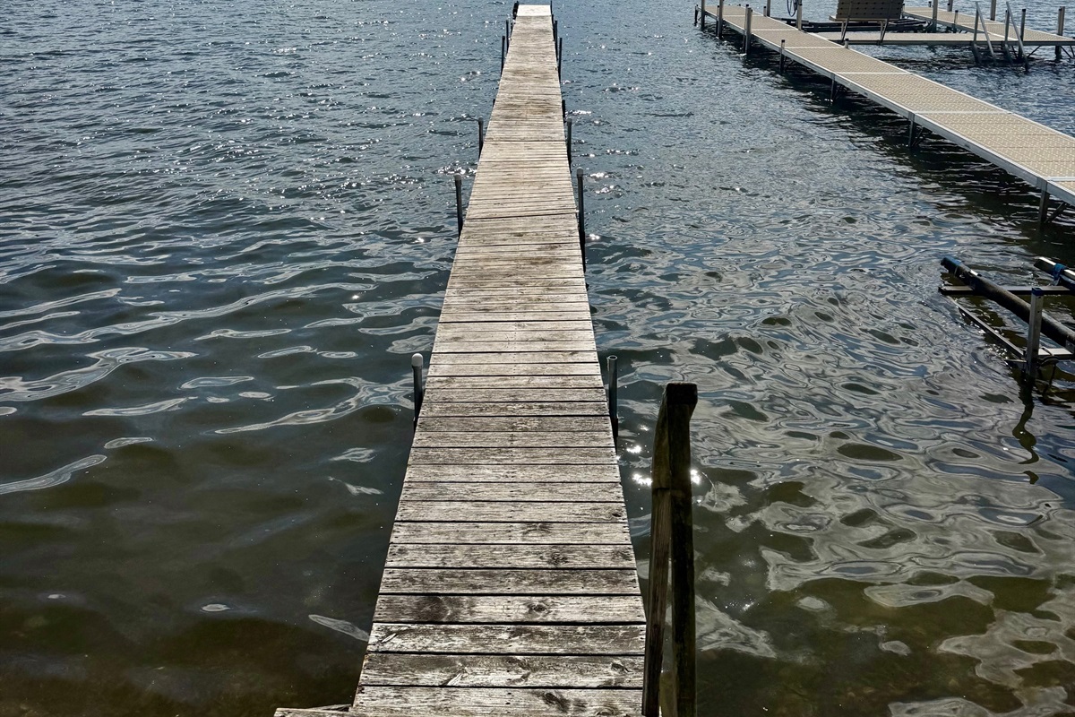 Long dock for great 4th of July viewing!