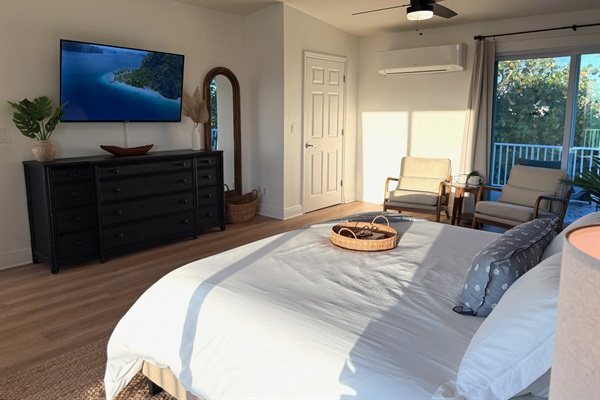 Wake up to the Florida sun or use the room darkening shades to catch up on sleep