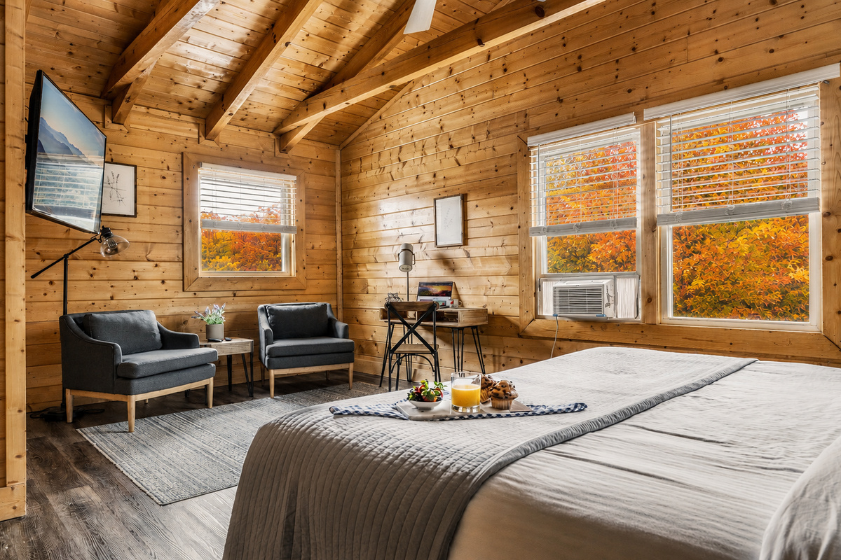 If you come with a group, the primary bedroom can be a lovely quieter oasis.
