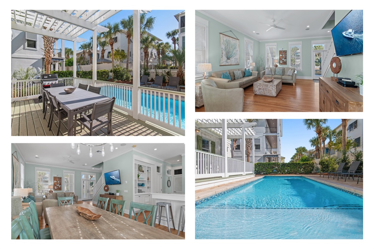 Located in the heart of Frangista Beach, Happy Go Lucky is a remodeled, spacious, family-friendly coastal retreat designed for groups who value comfort, style, and proximity to the beach.