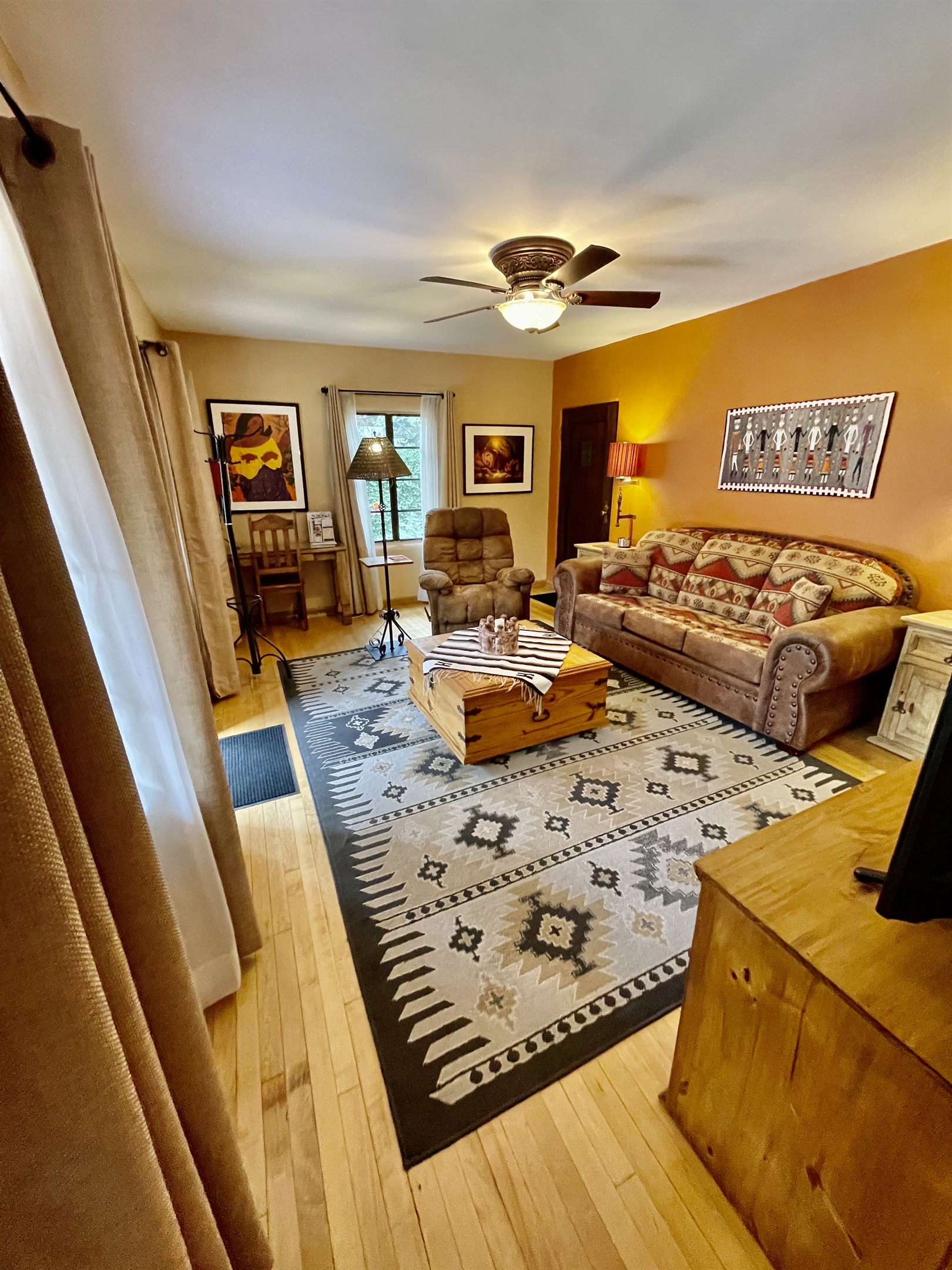 Relax and unwind in this cozy southwestern living room.