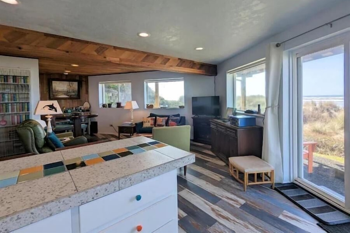 Living area from the kitchen