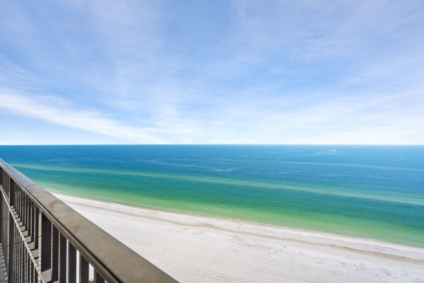 Beach view from balcony