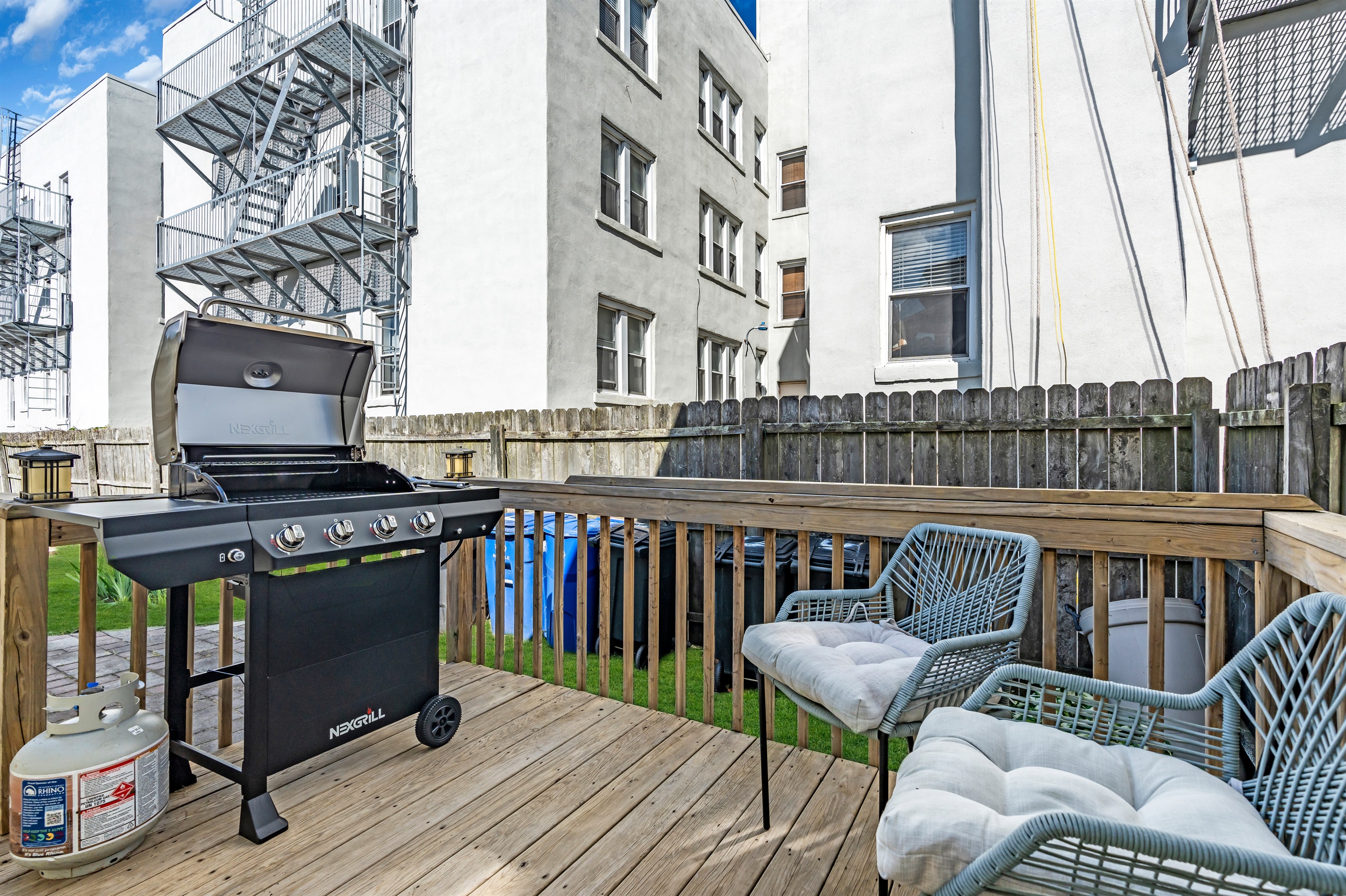 Who doesn't love having their own grill area with seating while you cook?