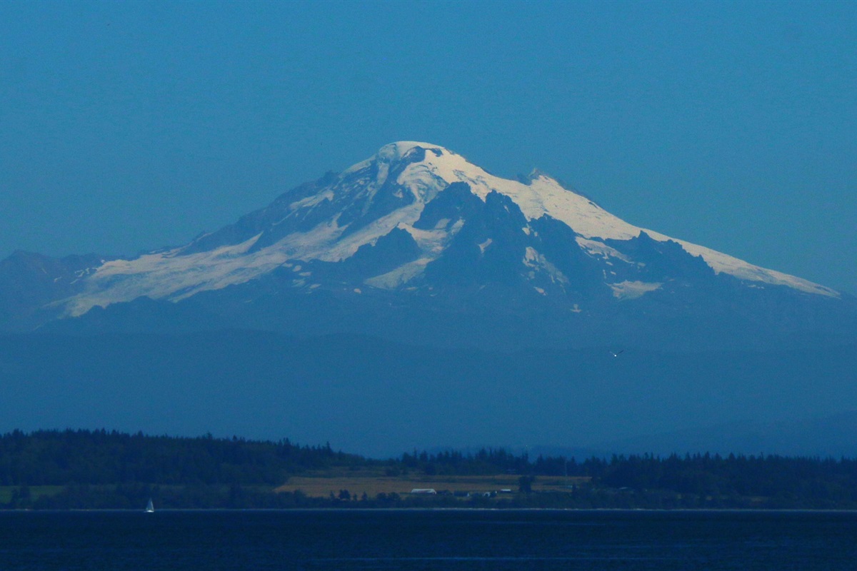 Mount Baker seen from the private community beach. Its always a great day when the "Mountain is out!"