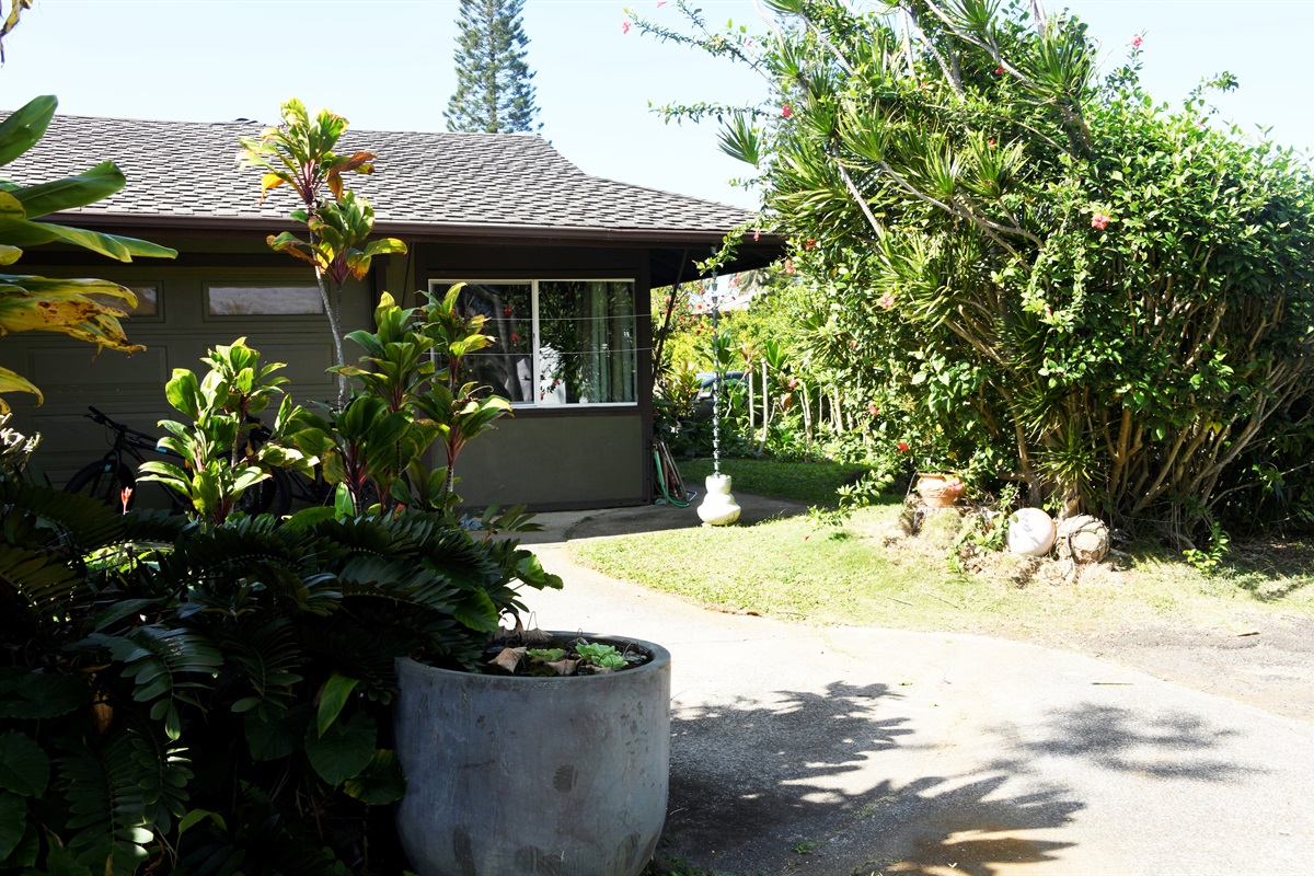 View as you pull into driveway