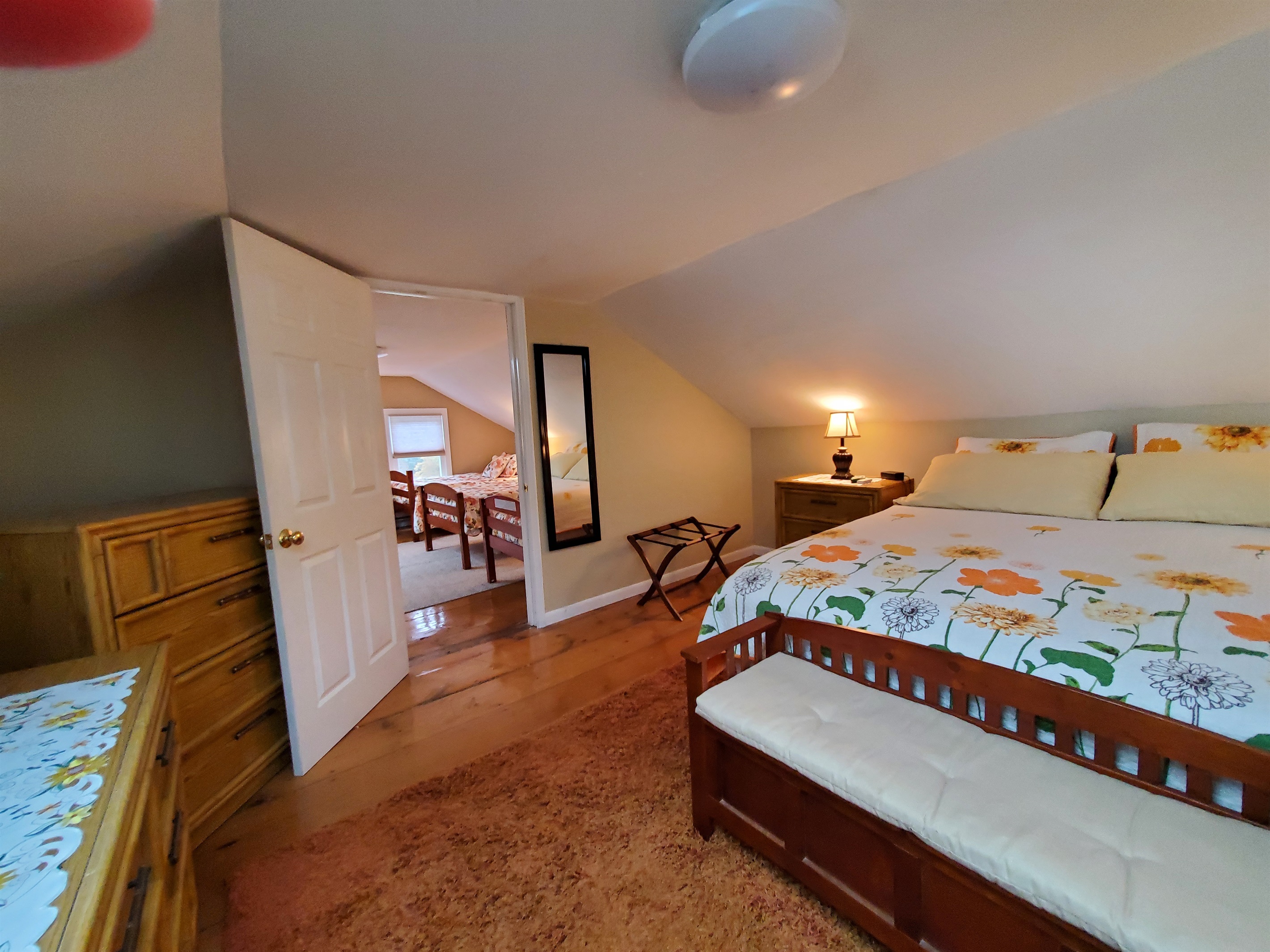 2nd floor 2 bdrm suite - King bdrm w/ door to twin bdrm