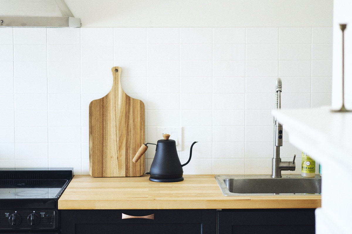 Pour-over coffee in the kitchen
