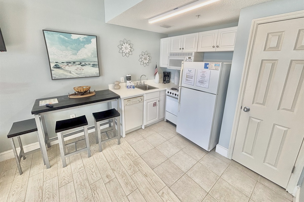Kitchen space for light cooking