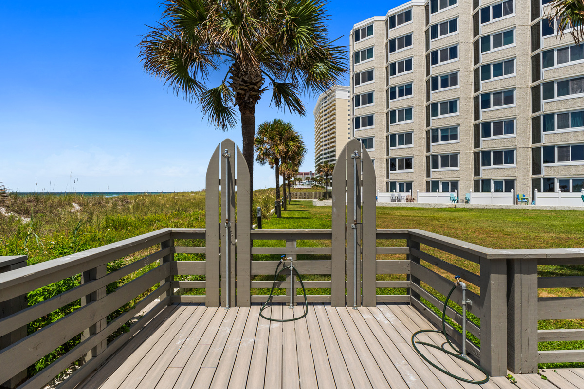 Outdoors Showers at the Beach Access