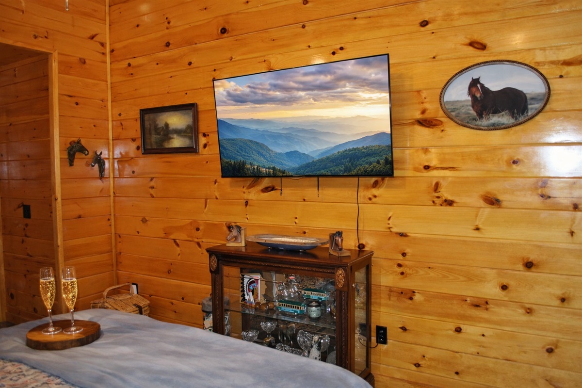 Bedroom 2 with luxury bedding.
