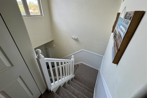 Stairs Going Down to Front Door
