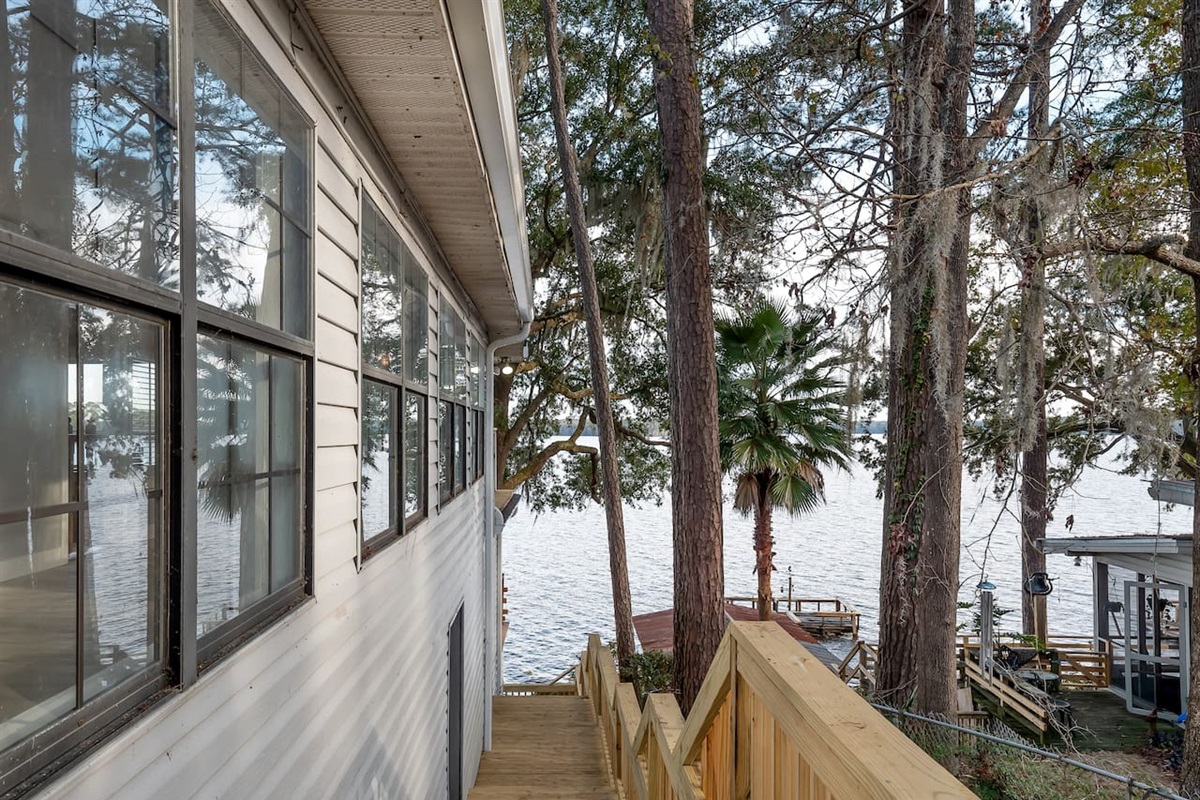 Walk down to the lake!