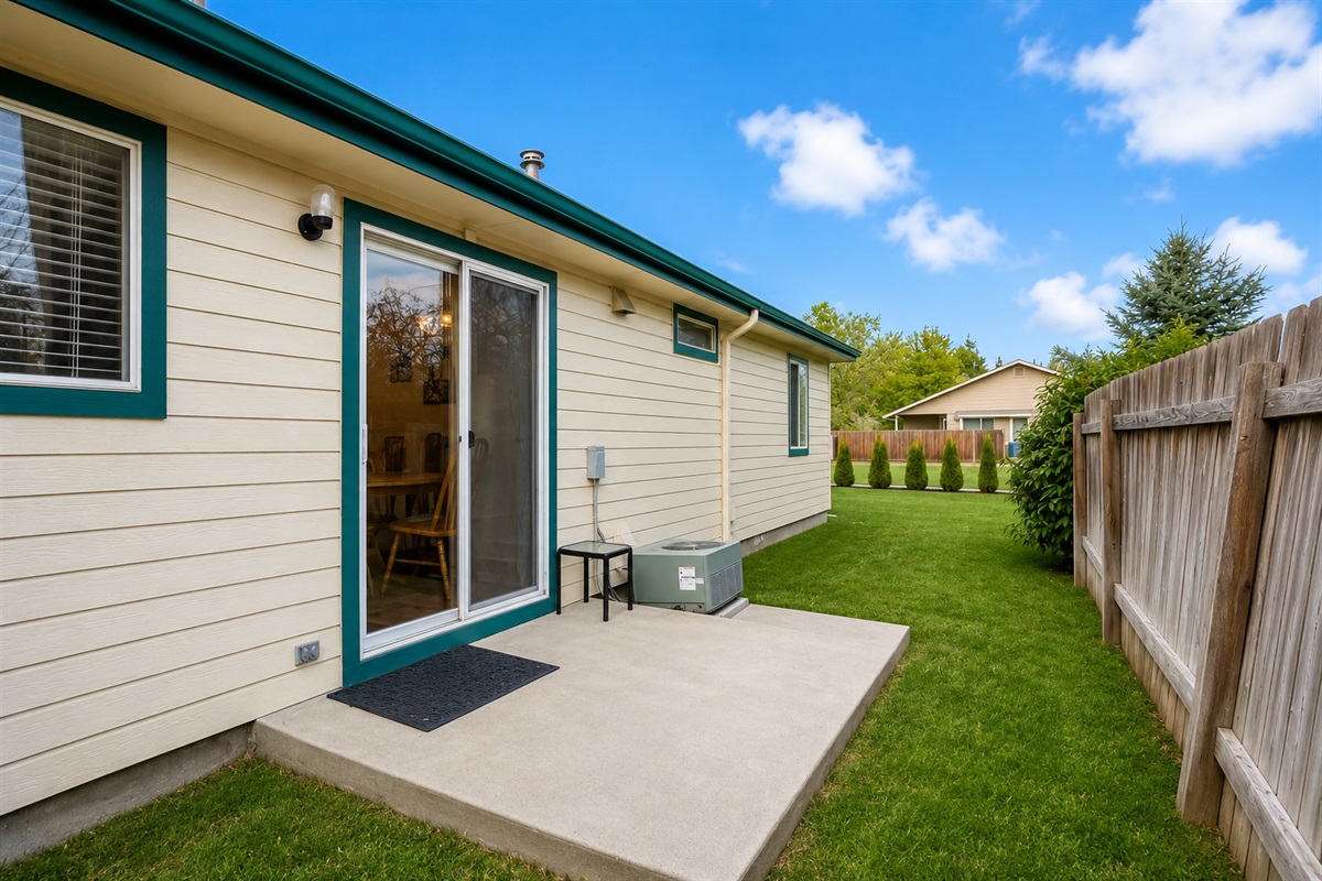 Patio area to enjoy the outdoors
