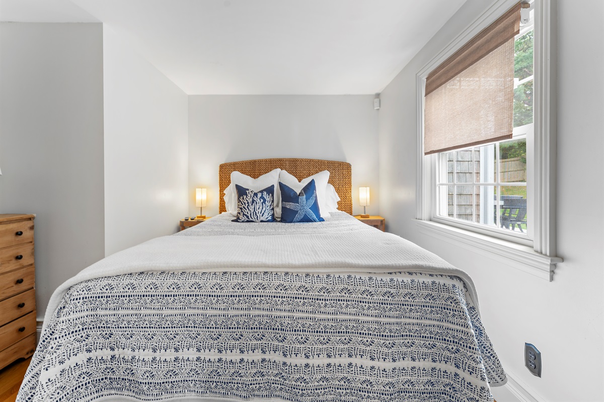 Indulge in luxury with a queen bed!