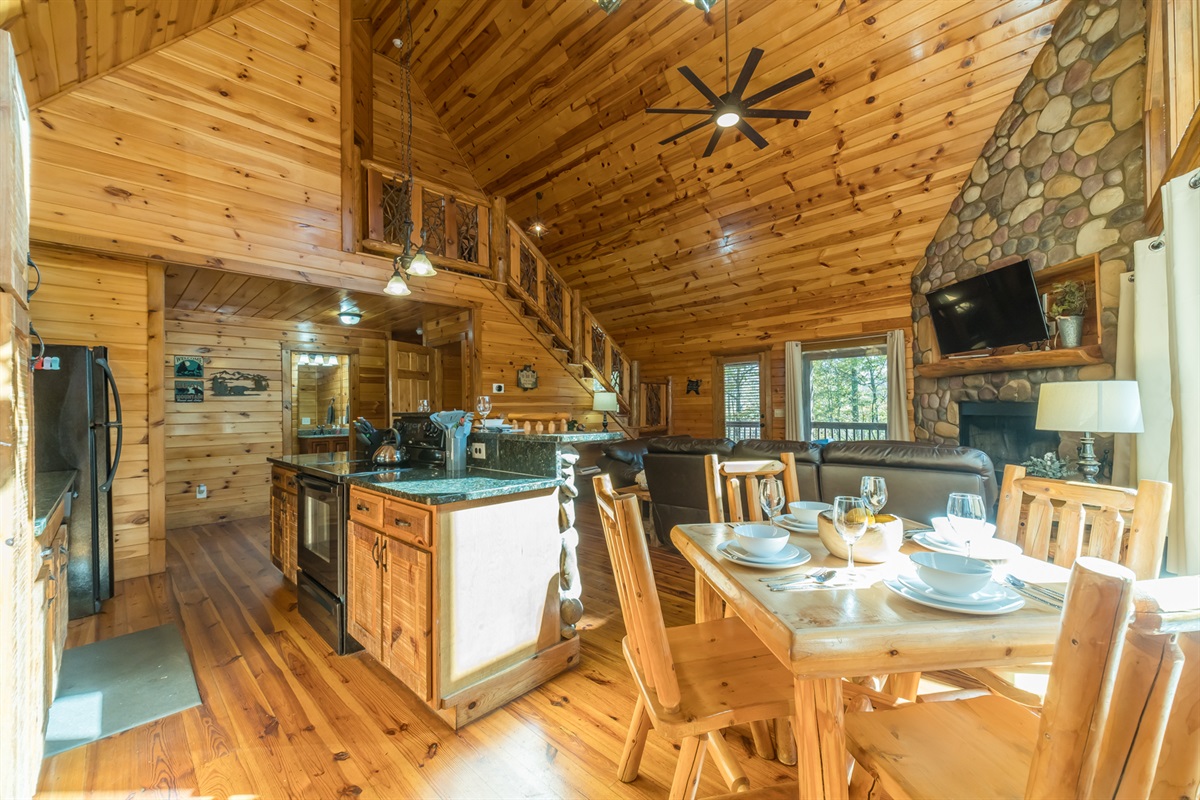 Open Kitchen into Living Room