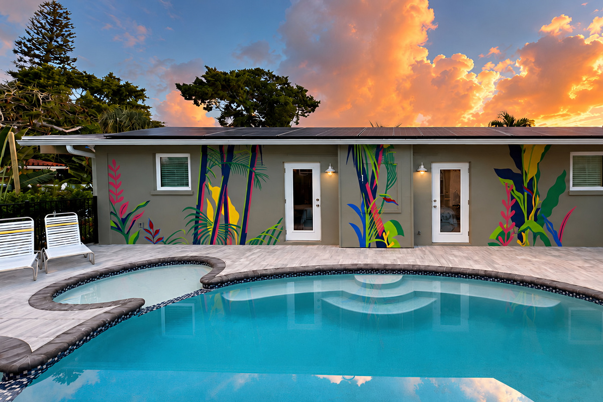 Large Heated Salt Water Pool and Spa at AMI Beach Lagoon