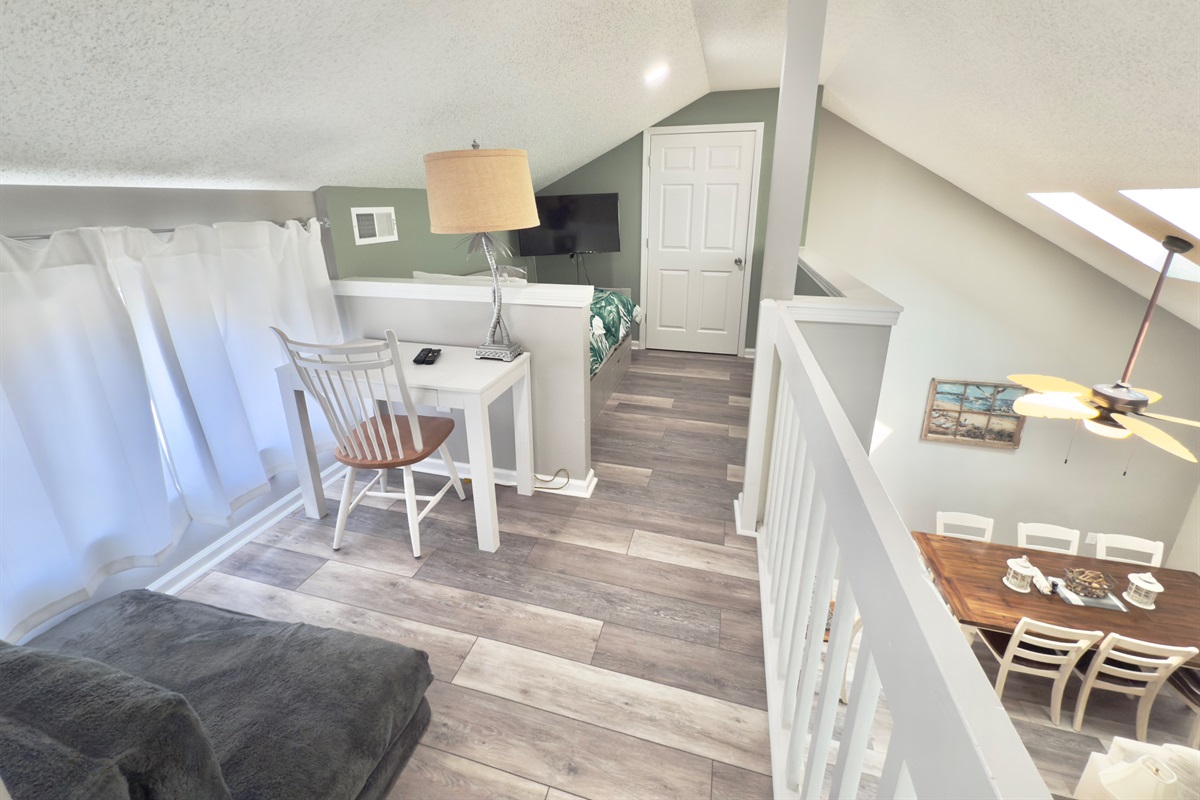 Work area in loft