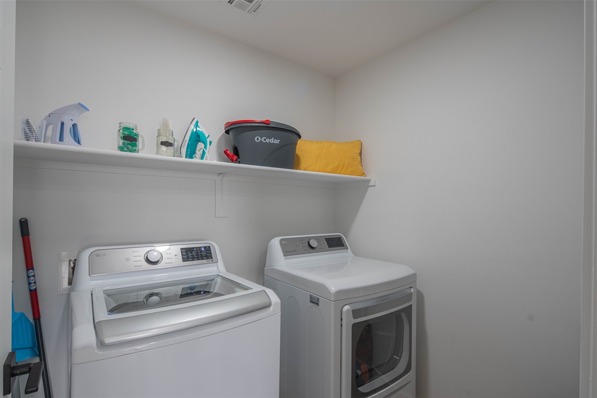 In unit washer and dryer