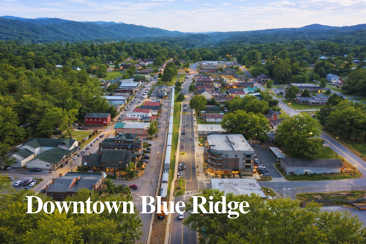 Just 10 minutes away! Explore the heart of Downtown Blue Ridge, filled with unique shops, cozy caf&eacute;s, and local flavor.