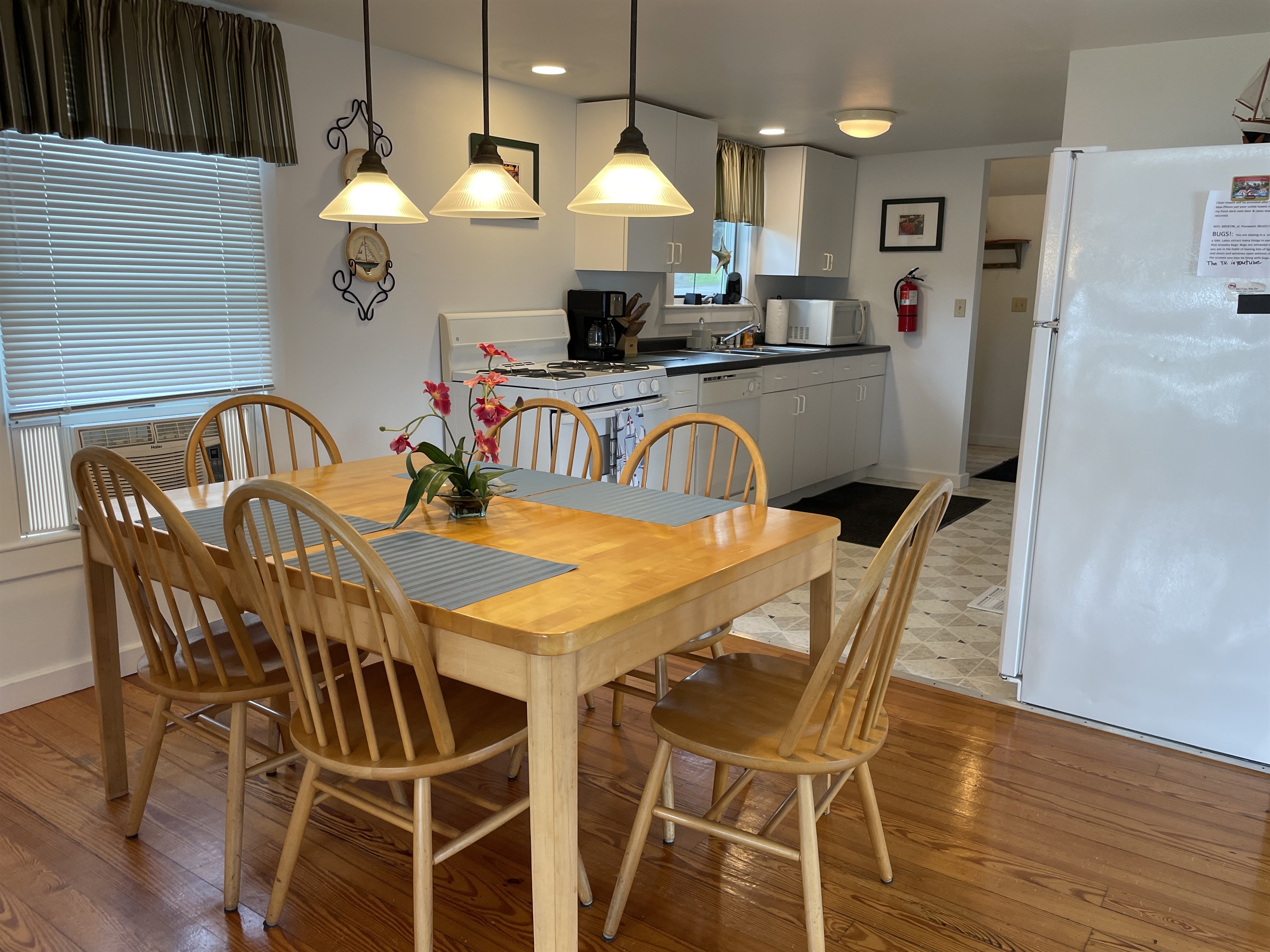 Dining area and kitchen