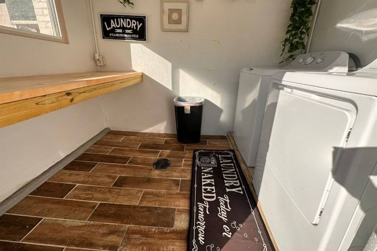 Shared laundry room 