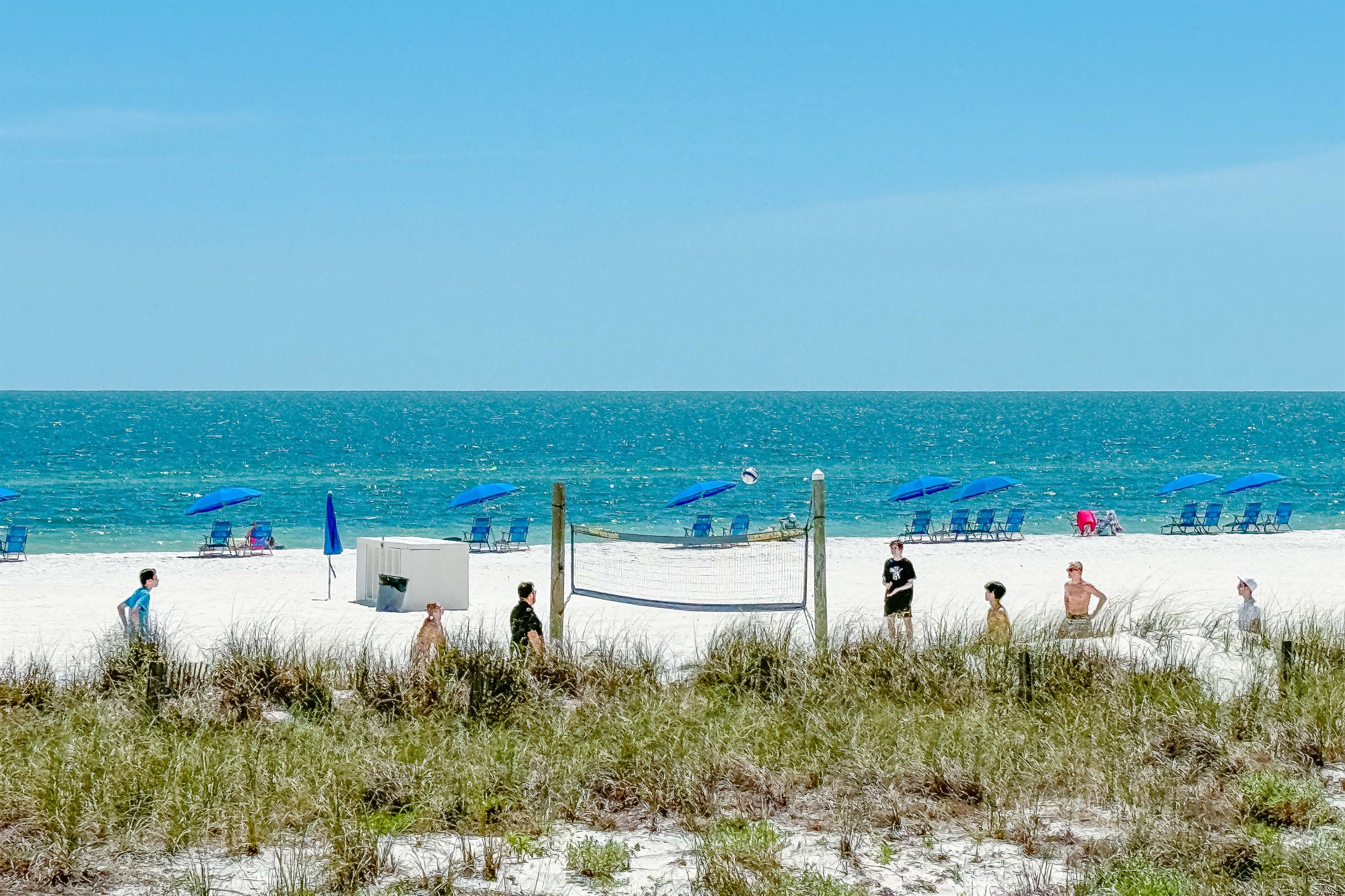 Volleyball Net just steps away from boardwalk