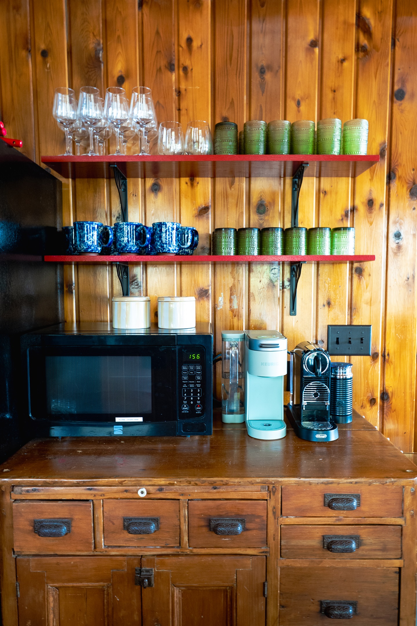 Make yourself a cup of coffee, espresso, or latte on us!