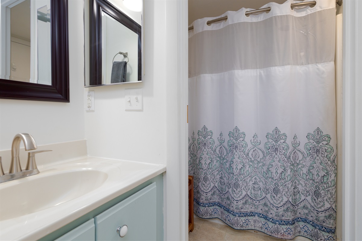 Full bathroom with vanity