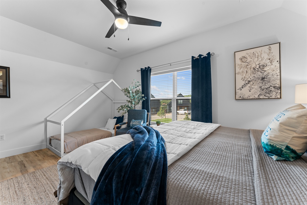 Luxury mattress and bedding make for a great night's sleep