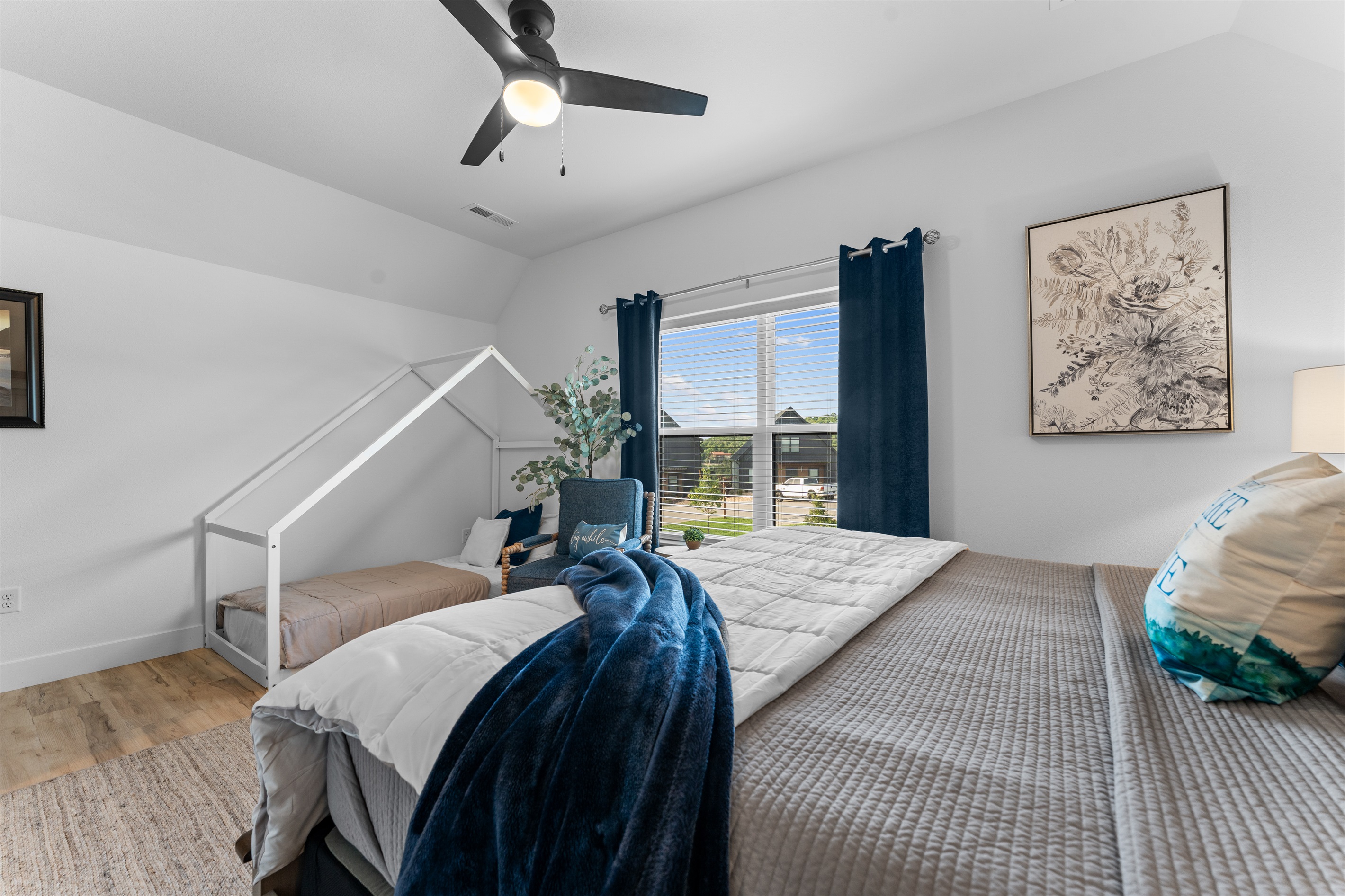 Luxury mattress and bedding make for a great night's sleep