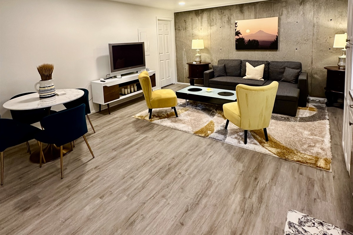 Living room with sofa bed