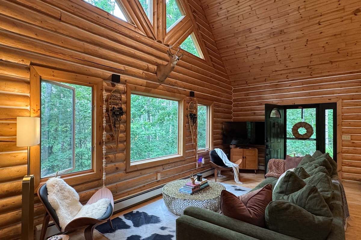 Beautiful Wooded Views from Living Room