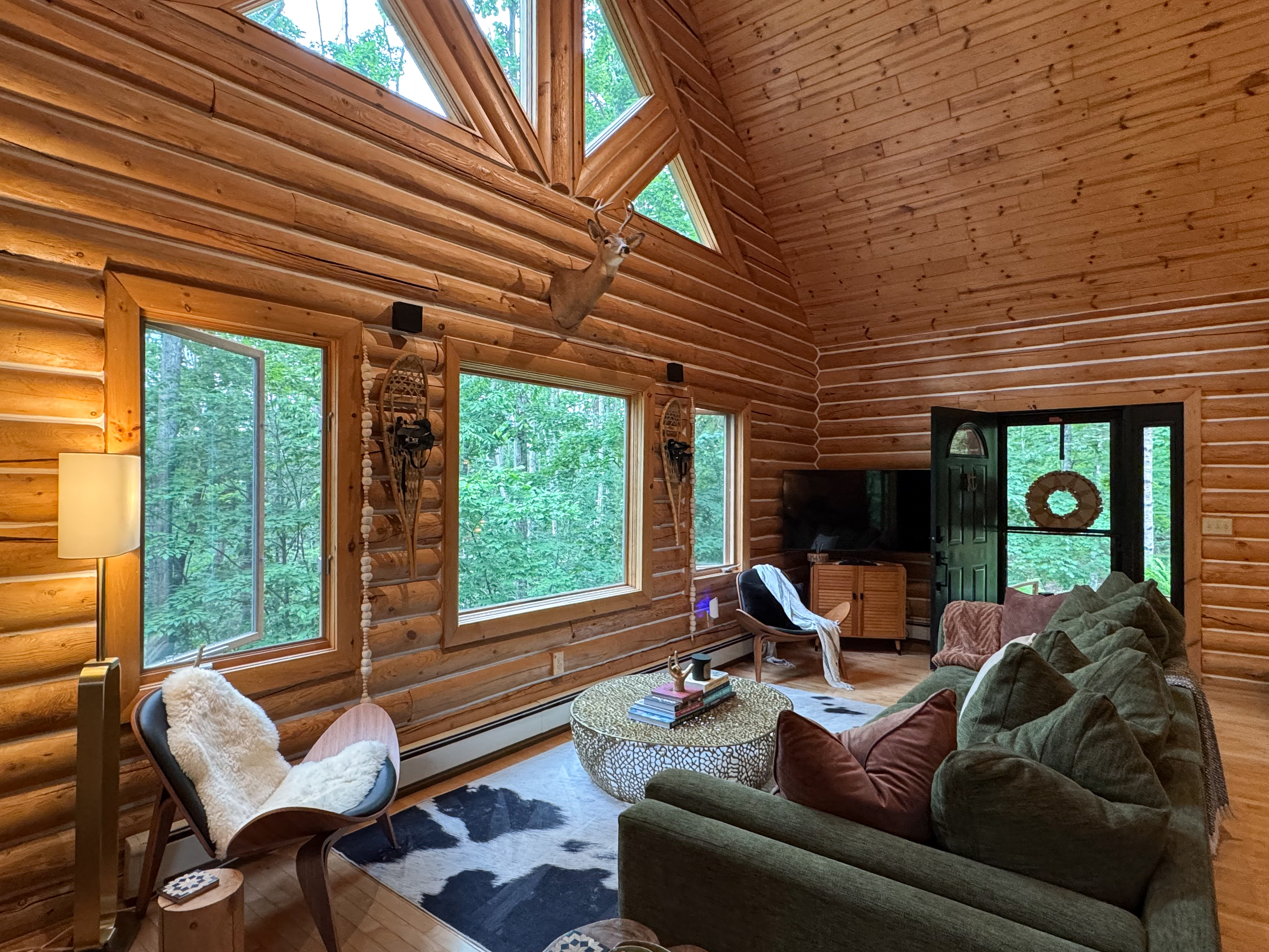 Beautiful Wooded Views from Living Room