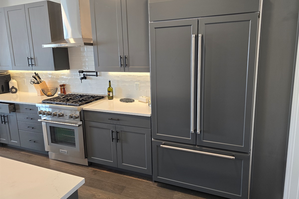 Large refrigerator and freezer completely available for guest use 