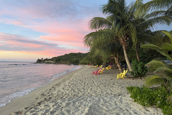 Cane Bay - short walk or drive to a scenic, palm-lined white sand beach know for its world-class scuba diving and relaxed, laid-back atmosphere.