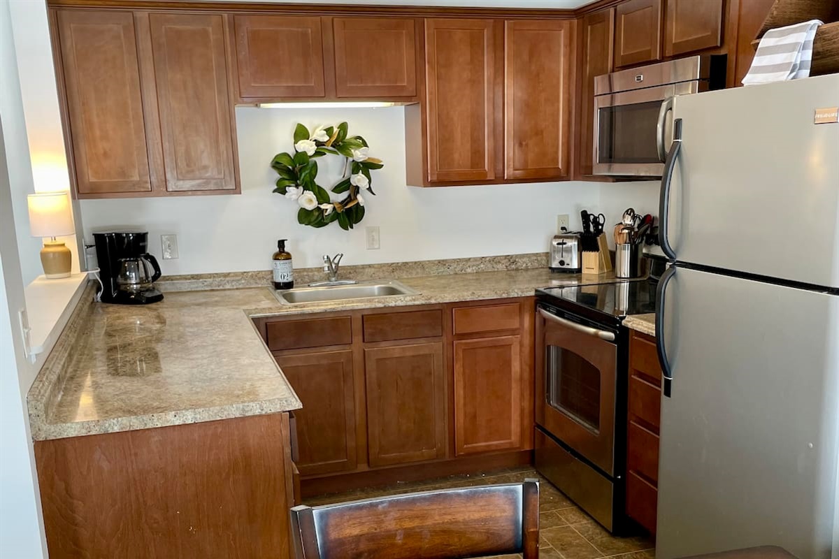 Fully equipped kitchen