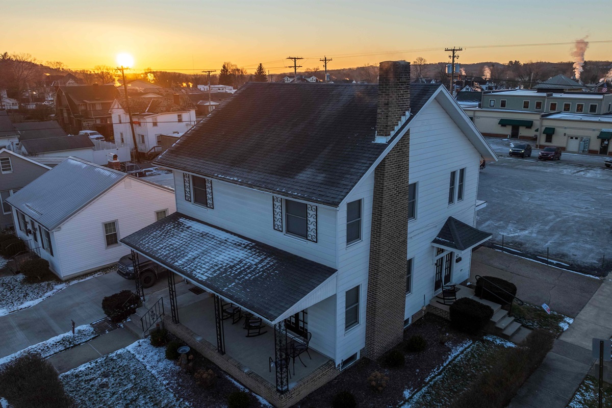 Winter sunset at the Loft