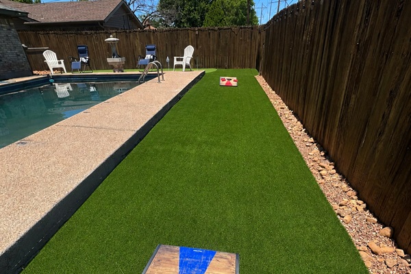 Corn Hole Game Area