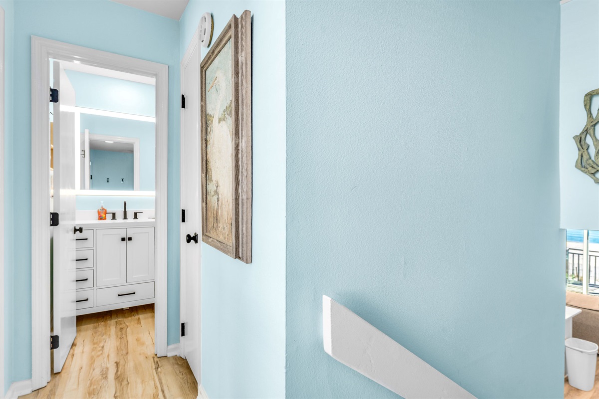 Hallway Bathroom by Queen Room With Shower