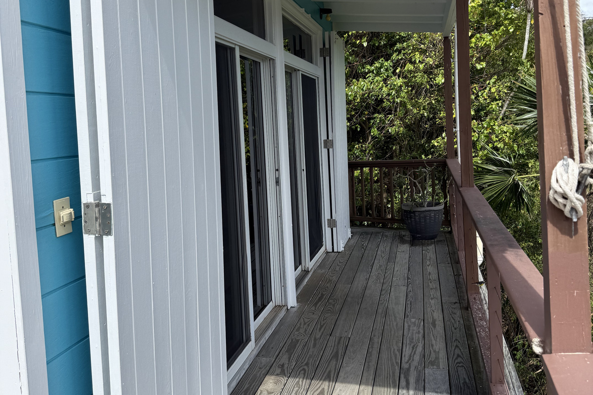 Entrance to the main living area from the deck.