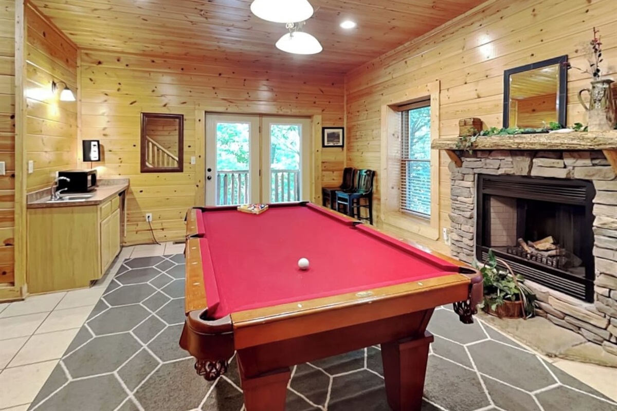 Lower level Pool Table